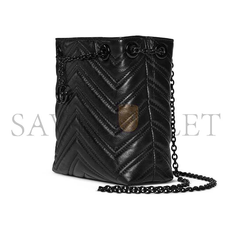 GUCCI GG MARMONT NANO BUCKET BAG 856404 (17*16*6.5cm)